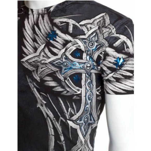 XTREME COUTURE by AFFLICTION Men's T-Shirt PANTHER - Picture 5 of 11